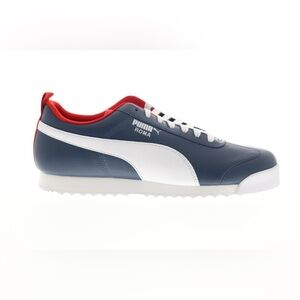 Puma Roma Play On Mens Blue Leather Low Top Lifestyle Sneakers/Shoes | NEW/NWT💙